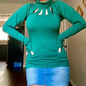 Green Turtleneck Longsleeve